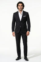 Men's Slim Fit Single Breasted Two Piece Suit