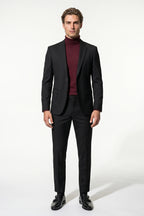 Men's Slim Fit Single Breasted Two Piece Suit