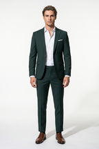 Men's Slim Fit Single Breasted Two Piece Suit