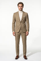 Men's Slim Fit Single Breasted Two Piece Suit