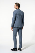 Men's Slim Fit Single Breasted Two Piece Suit