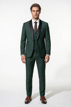 Caurelle | Men’s Slim Fit Three Piece Suit Blazer Vest Pants Set