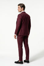 Slim Fit Tailored Three Piece Suit Men Wedding Groom Prom