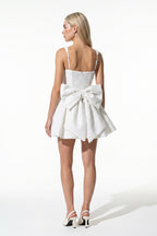 Caurelle | Women’s Dazzling Bow Mini Dress Elegant Party Style