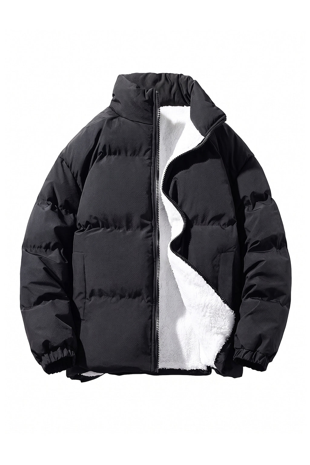 Men's Warm Fleece Lined Puffer Jacket