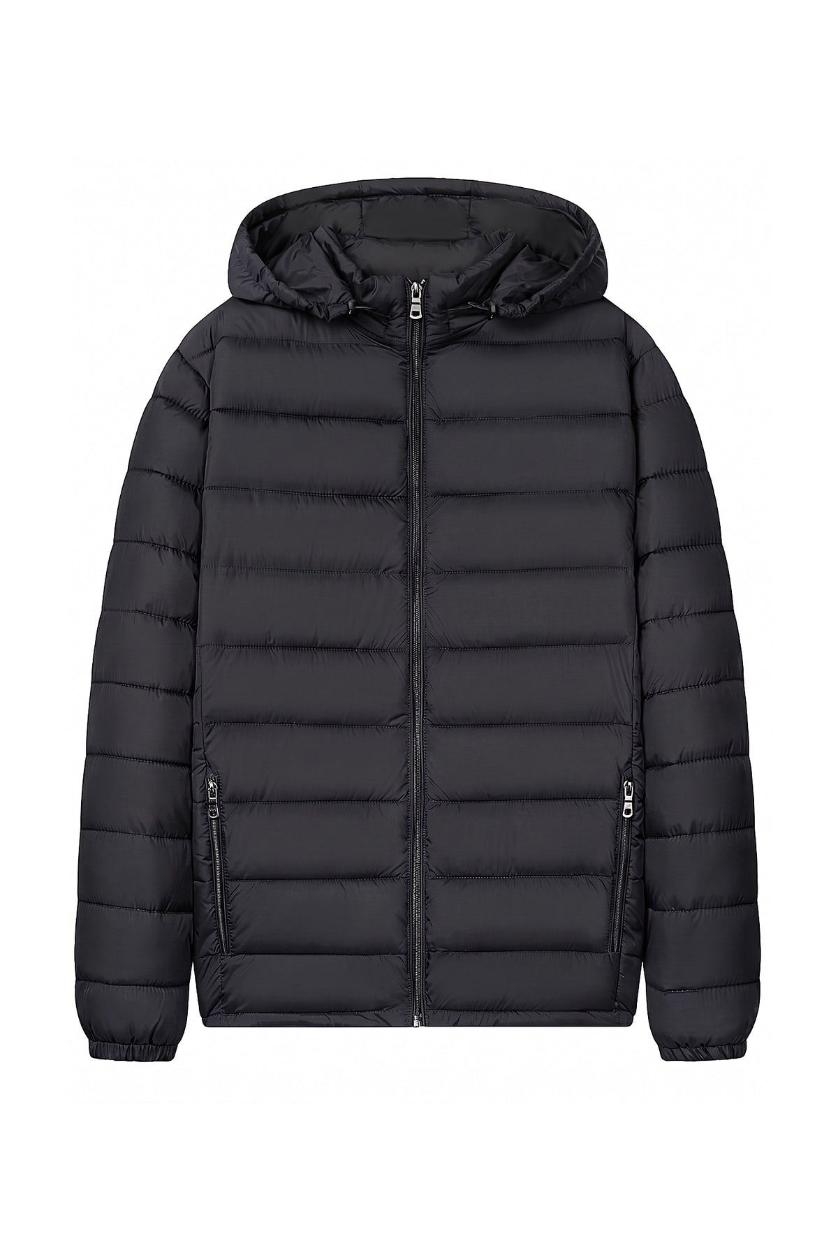 Men's Lightweight Warm Hooded Quilted Puffer Jacket