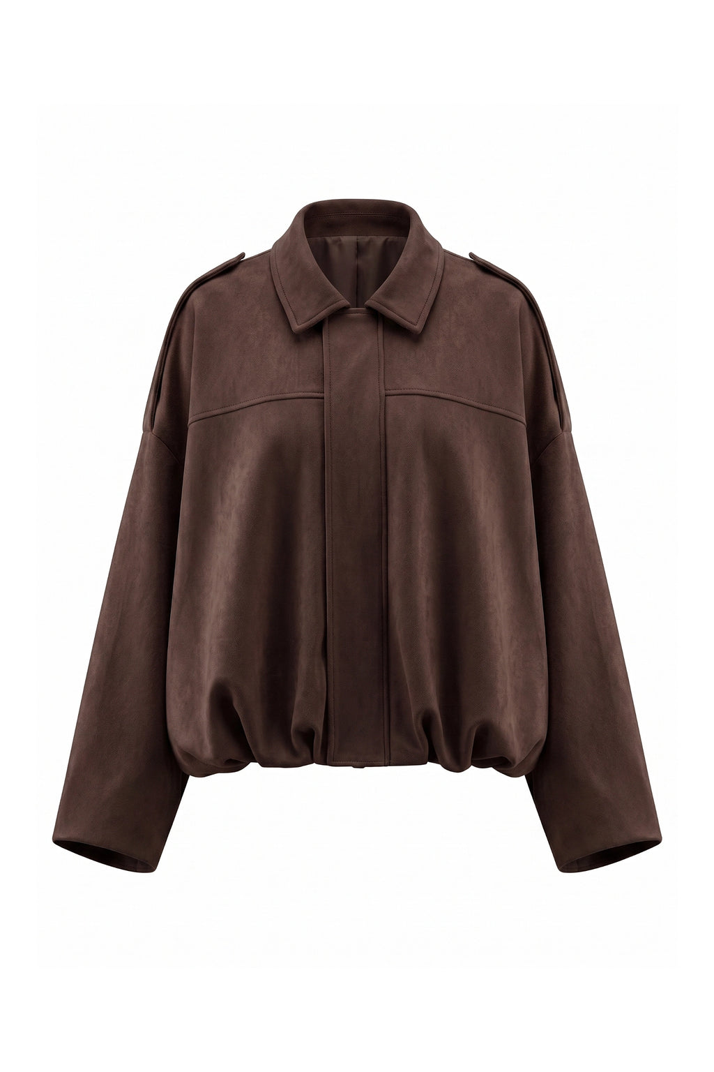 Women’s Winter Cropped Bomber Jacket with Oversized Fit