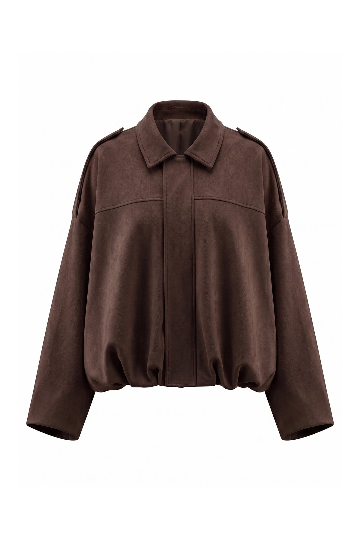 Women’s Winter Cropped Bomber Jacket with Oversized Fit