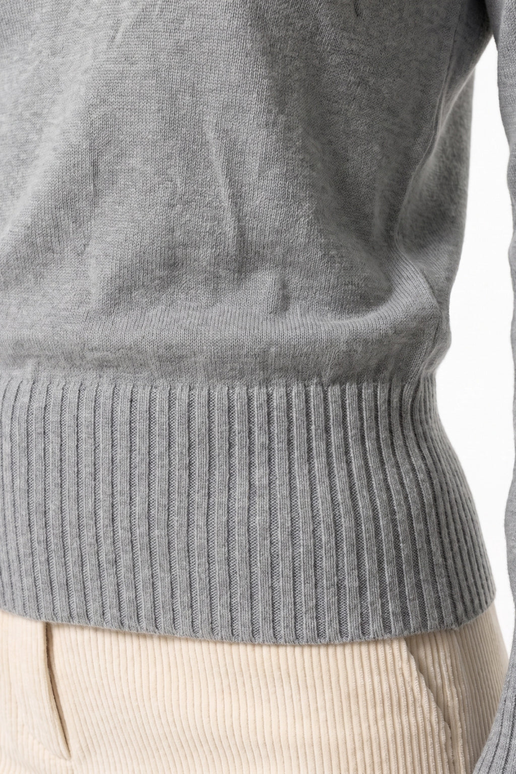 Women's Winter Knitted V Neck Polo Jumper with Long Sleeves