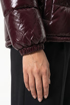 Women's Winter Warm Glossy Puffer Jacket with Hood
