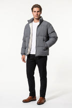 Men's Warm Fleece Lined Puffer Jacket