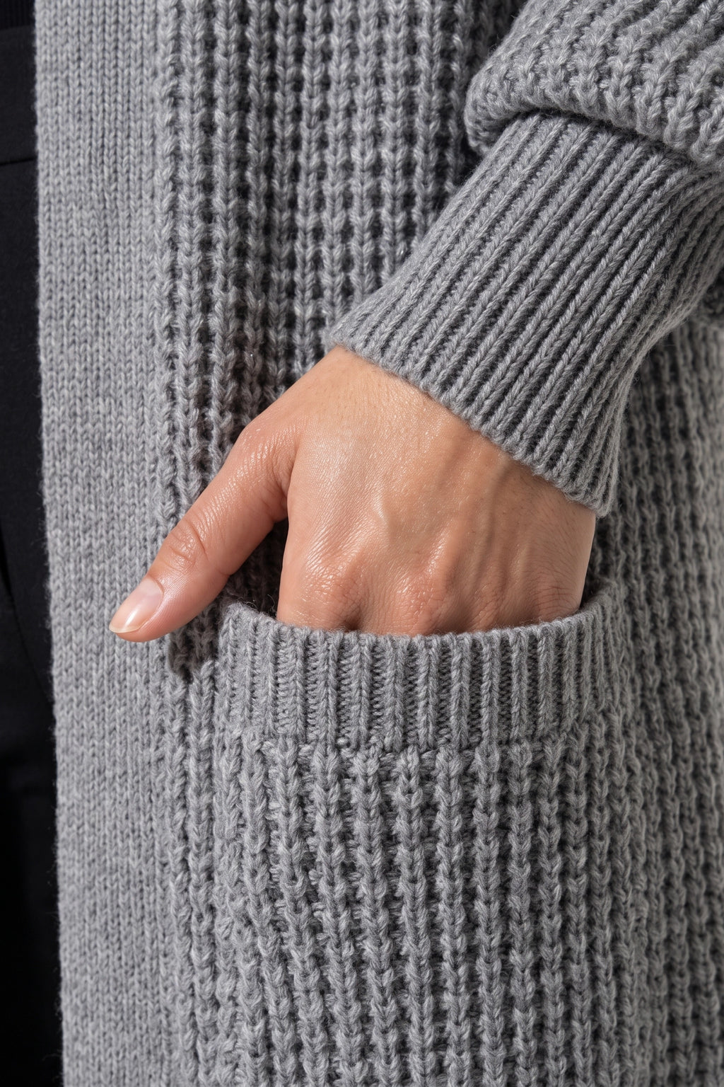 Women's Winter Cosy Chunky Knit Long Cardigan