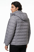 Men's Lightweight Warm Hooded Quilted Puffer Jacket