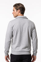 Men's Winter Warm Fleece Lined Quarter Zip Sweatshirt with Stand Collar