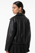 Women's Winter Versatile Oversized Faux Leather Jacket