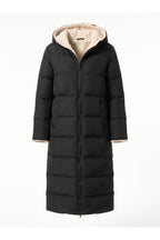 Women’s Winter Warm Longline Fleece Lined Puffer Coat with Hood
