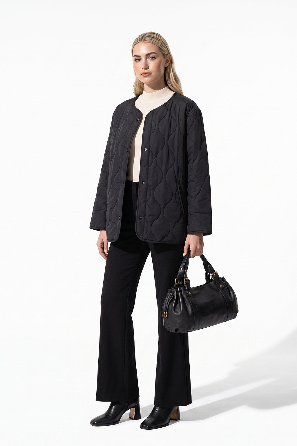 Women’s Winter Lightweight Quilted Jacket with Relaxed Fit