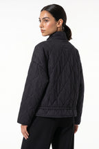 Women’s Winter Warm High Collar Quilted Jacket with Relaxed Fit