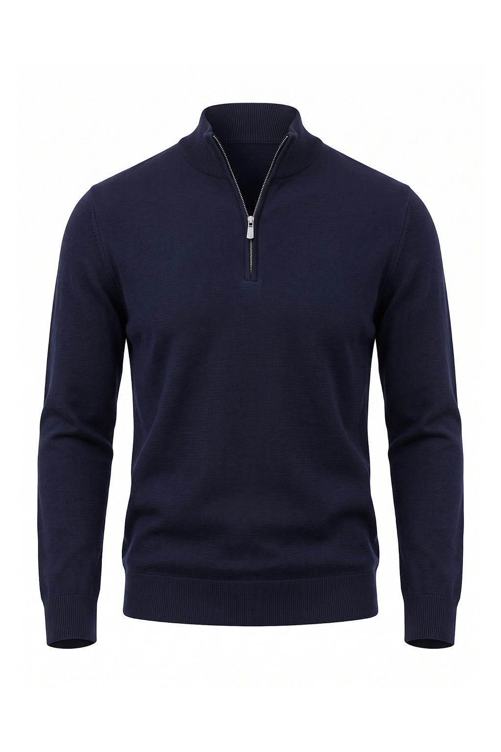 Men's Winter Lightweight Knit Quarter Zip Jumper
