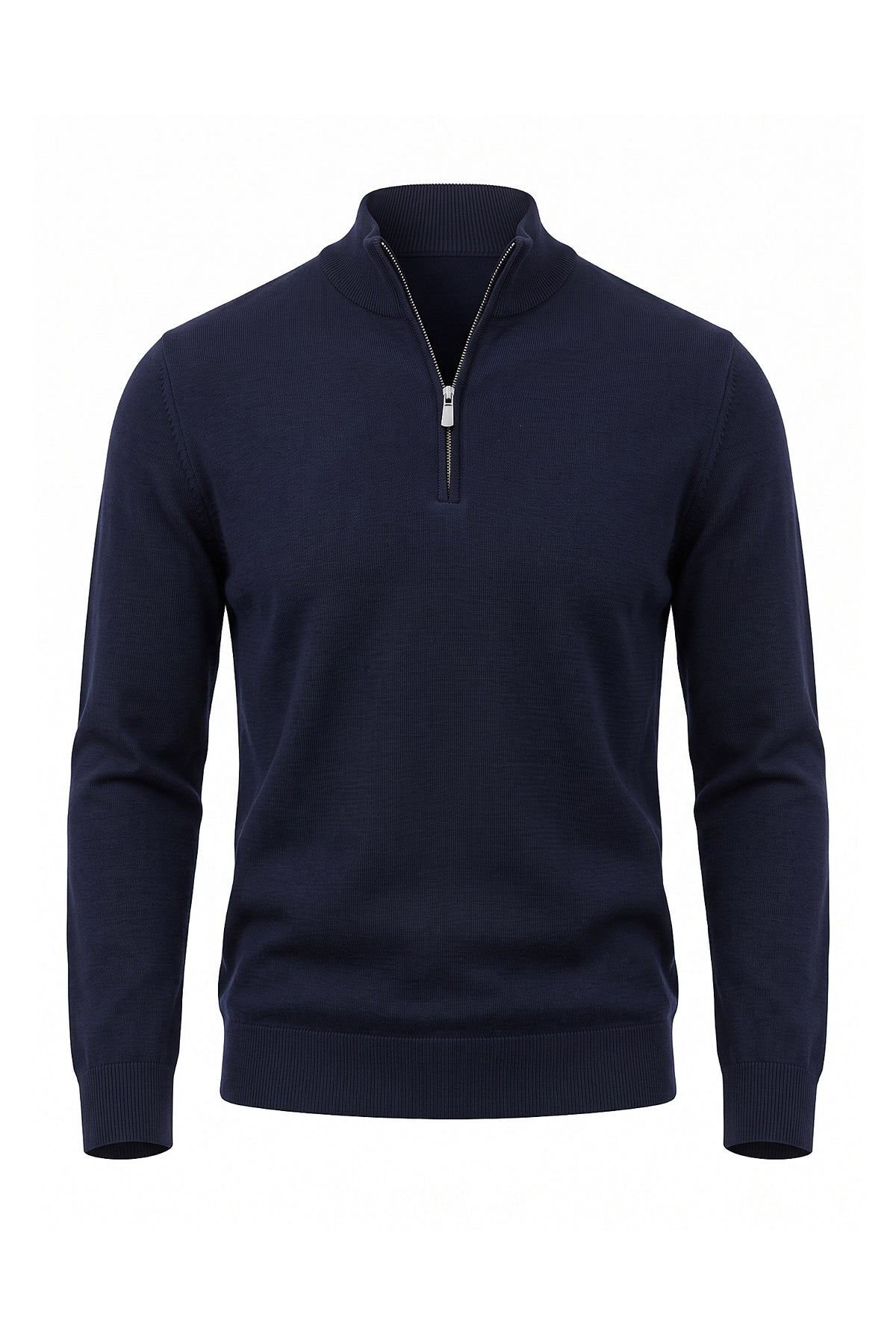 Men's Winter Lightweight Knit Quarter Zip Jumper