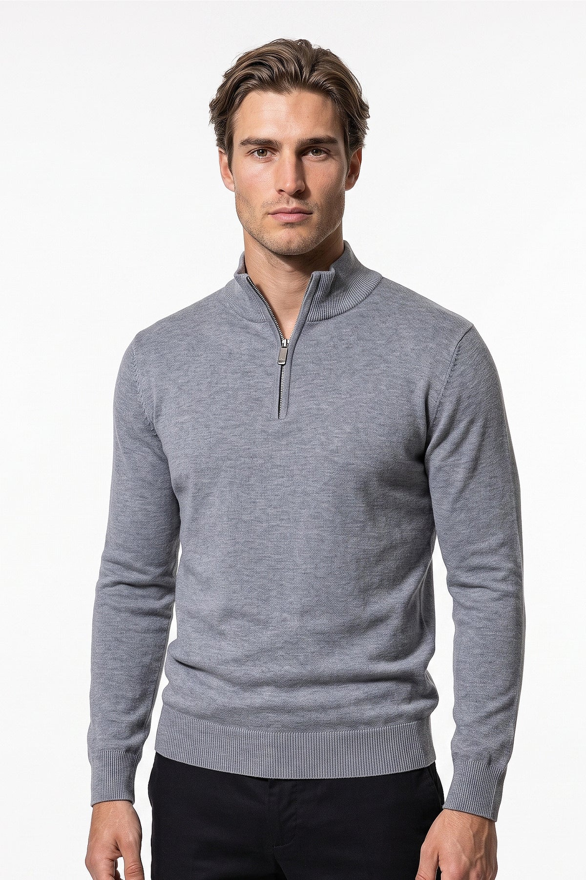 Men's Winter Lightweight Quarter Zip Jumper