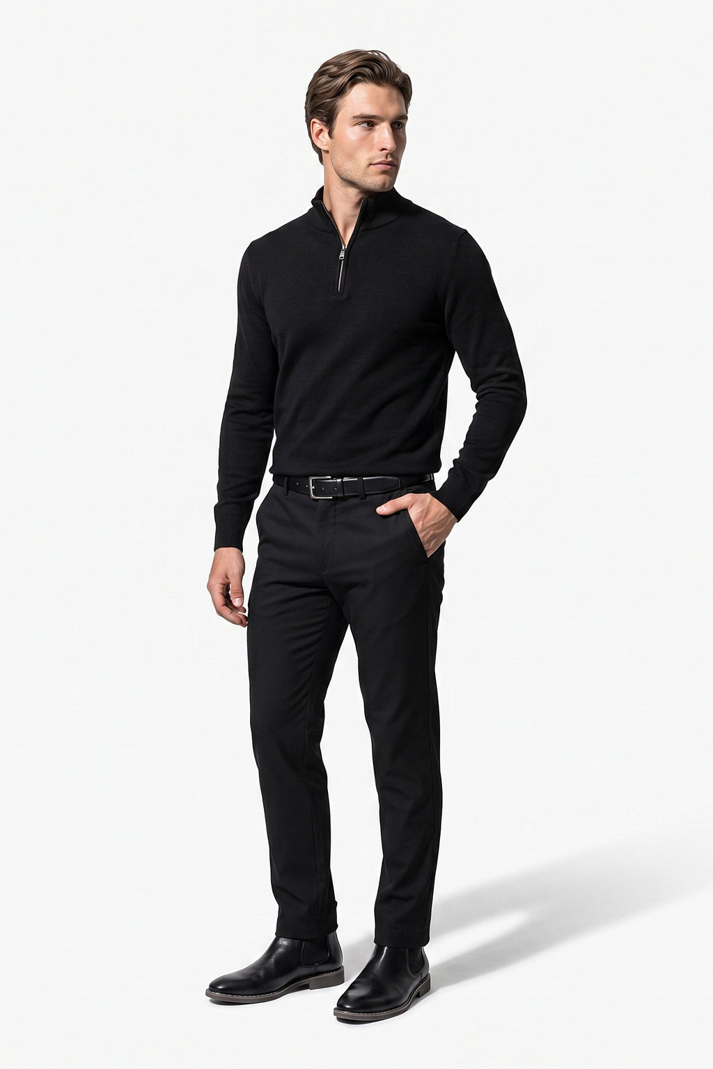 Men's Winter Lightweight Quarter Zip Jumper