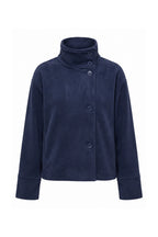 Women’s Winter Warm Short Wool Coat with Button Up High Collar