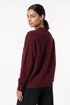 Women's Comfortable V Neck Knitted Jumper Relaxed Fit