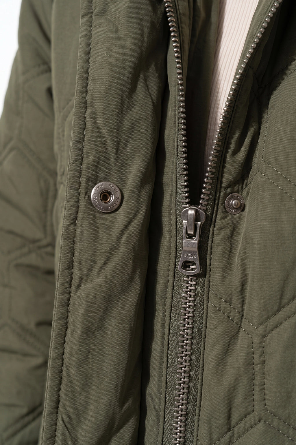 Women’s Winter Warm Longline Quilted Puffer Coat with Hood and Full Zip Front
