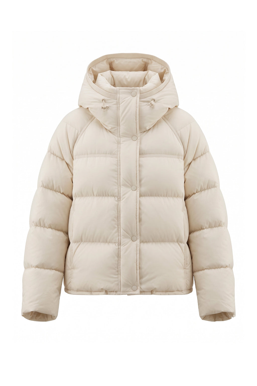 Women’s Winter Warm Hooded Puffer Jacket with Relaxed Cropped Fit