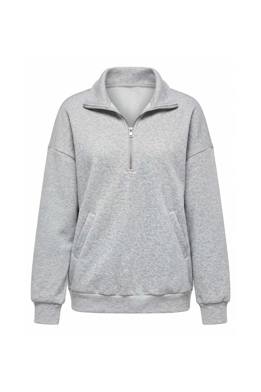 Women’s Winter Comfortable Quarter Zip Jumper with Oversized Fit
