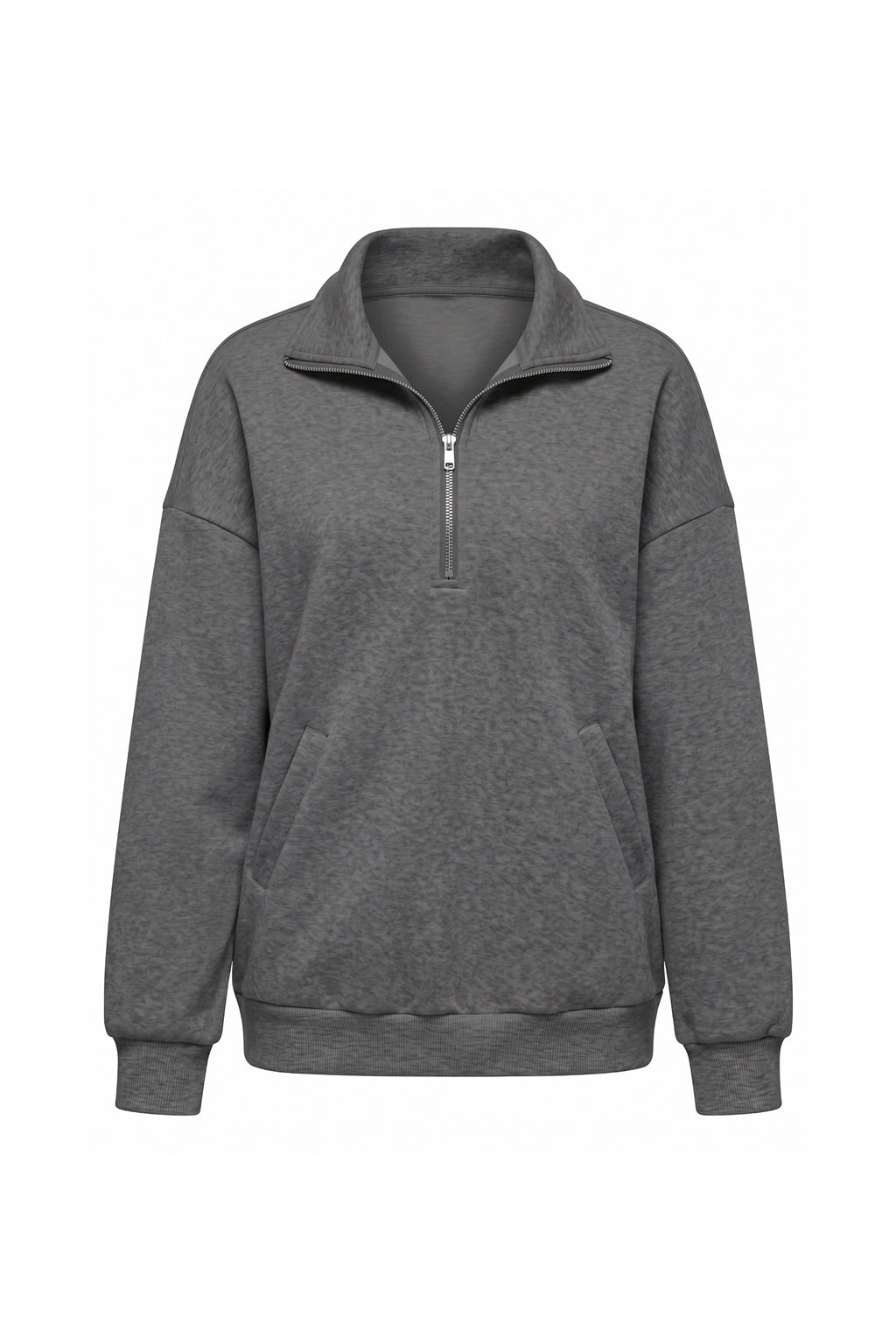Women’s Winter Comfortable Quarter Zip Jumper with Oversized Fit