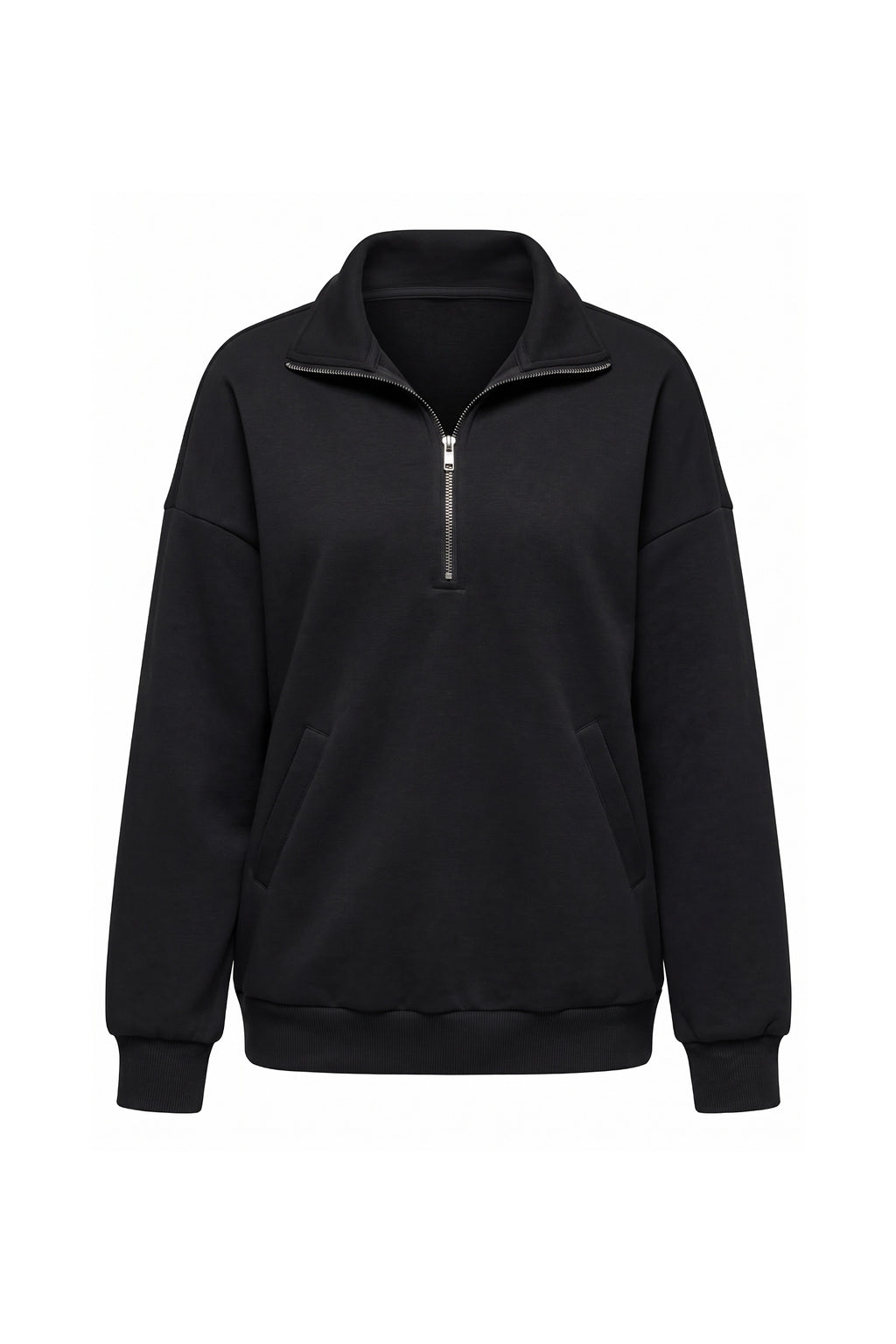Women’s Winter Comfortable Quarter Zip Jumper with Oversized Fit
