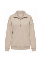 Women’s Winter Comfortable Quarter Zip Jumper with Oversized Fit